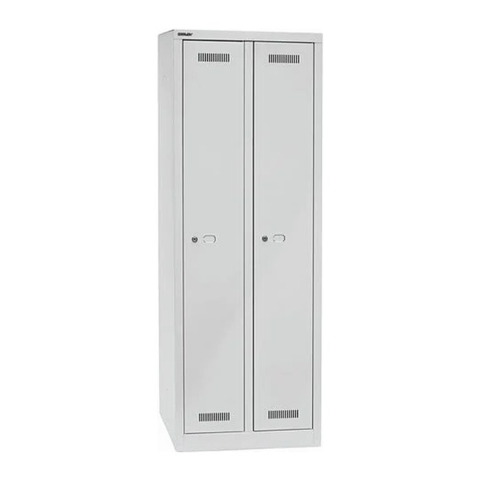 BISLEY Spind MonoBloc ML06D1 lichtgrau ML06D1645, 2 Schließfächer 61,0 x 50,0 x 170,0 cm