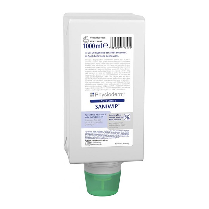 Physioderm® SANIWIP® Hautschutzcreme 1,0 l