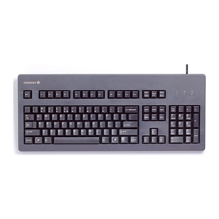 CHERRY MX3000 Tastatur Wired DE MX Blau 1.75m schwarz