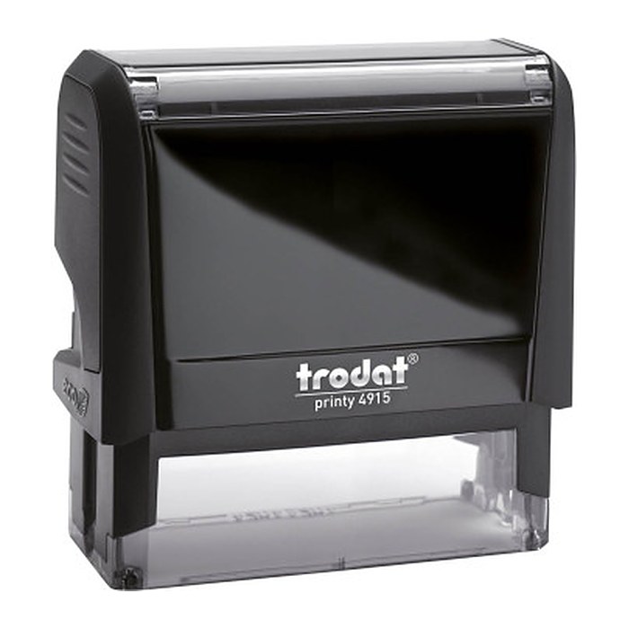 trodat Textstempel, individualisierbar printy 4915 selbstfärbend schwarz mit Logo, 1 St. - Nachträglich per Gutschein personalisieren