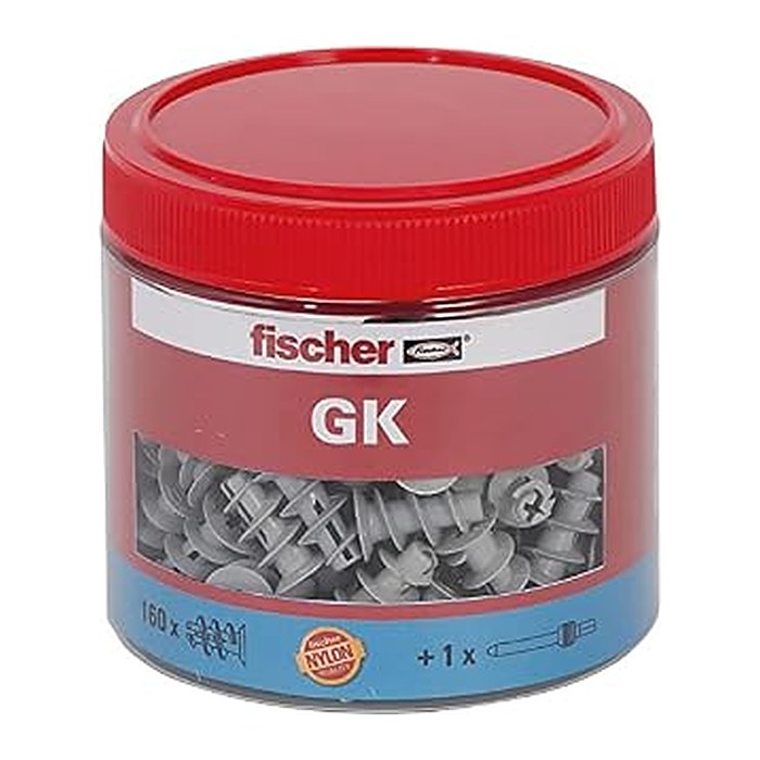 fischer GK Dose 531028 Gipskartondübel Ø 40 mm x 22 mm, 160 St.
