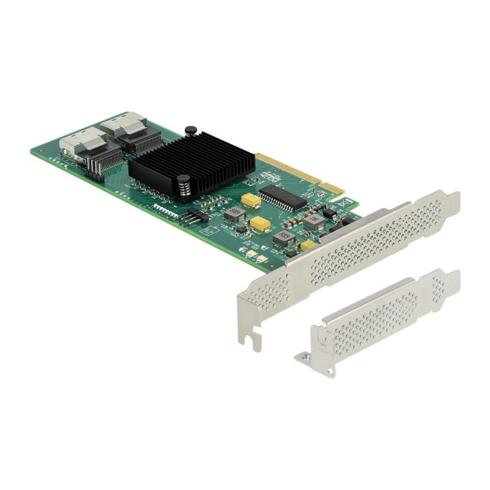 DELOCK 8 Port SATA PCI Express x8 Karte mit Anschlusskabel