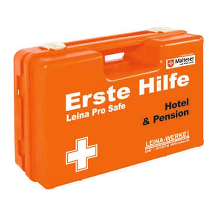 LEINA-WERKE Erste-Hilfe-Koffer Pro Safe Hotel & Pension DIN 13157 + Erweiterung orange