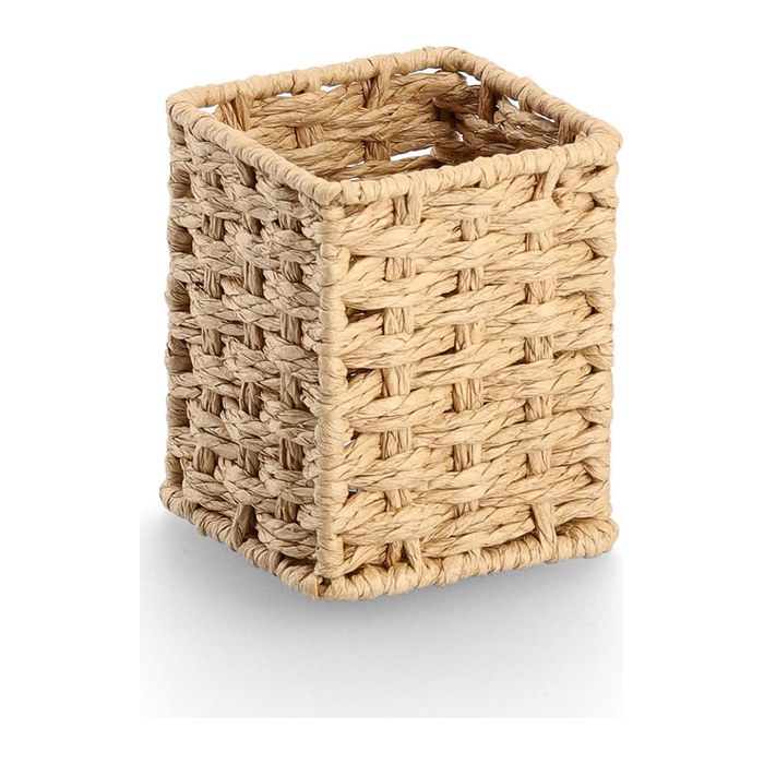 Zeller Stiftehalter Papiergeflecht natur Papiergeflecht 8,0 x 8,0 x 10,7 cm