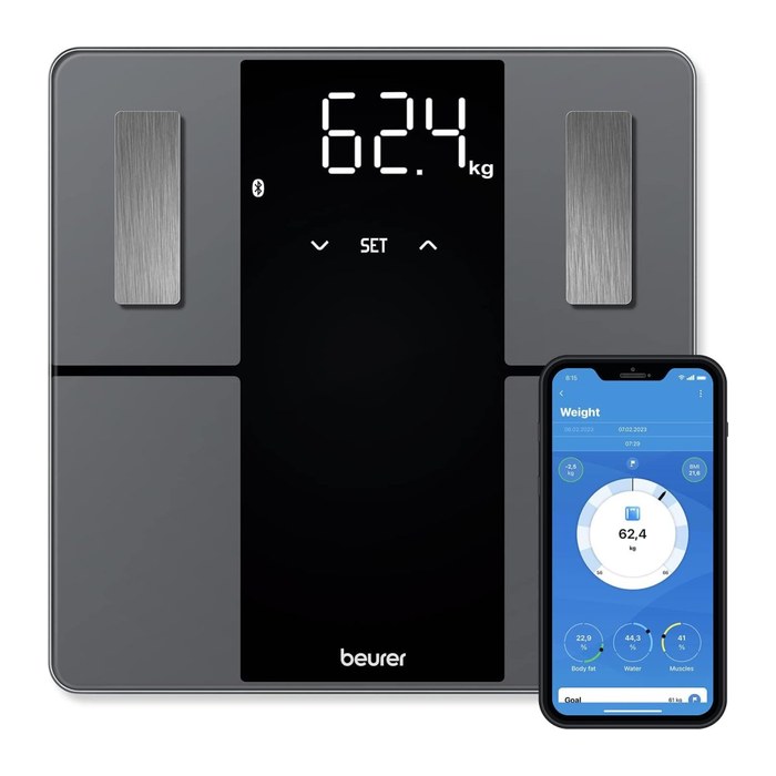 beurer Körperanalysewaage BF 500 Super Black Edition schwarz für max. 180,0 kg