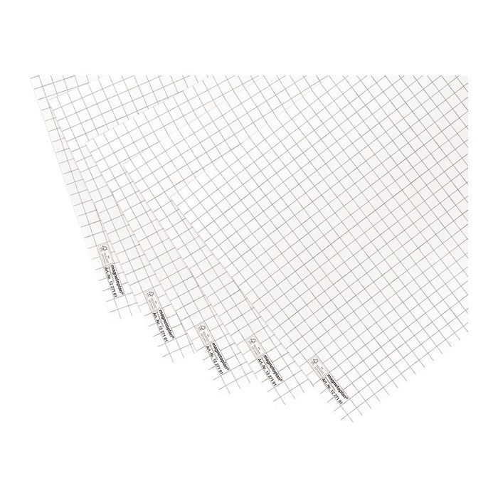 magnetoplan Flipchart-Papier kariert 65,0 x 93,0 cm, 20 Blatt, 5 Blöcke