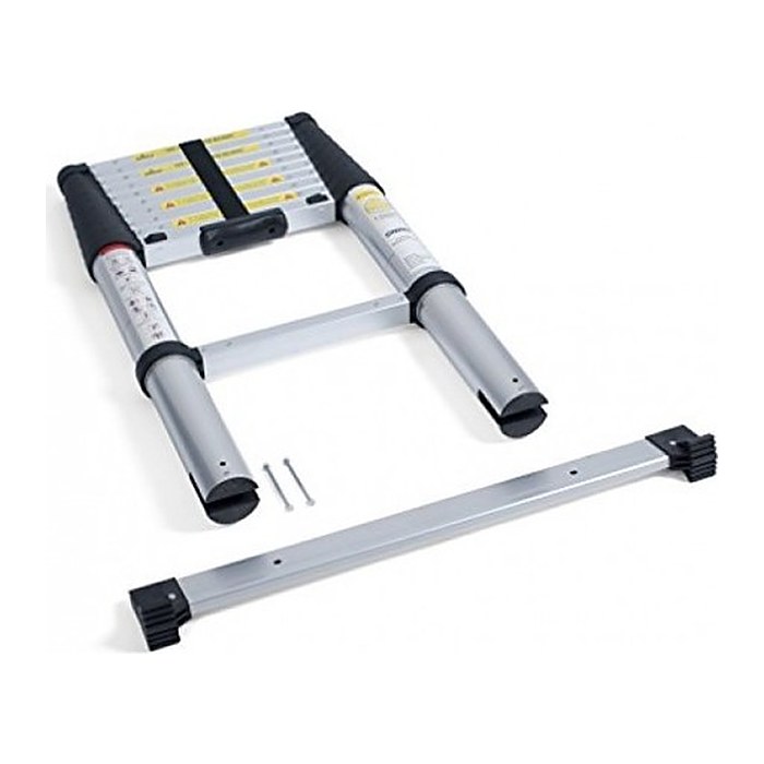 pavo Teleskopleiter silber 10 Sprossen, H: 320,0 cm