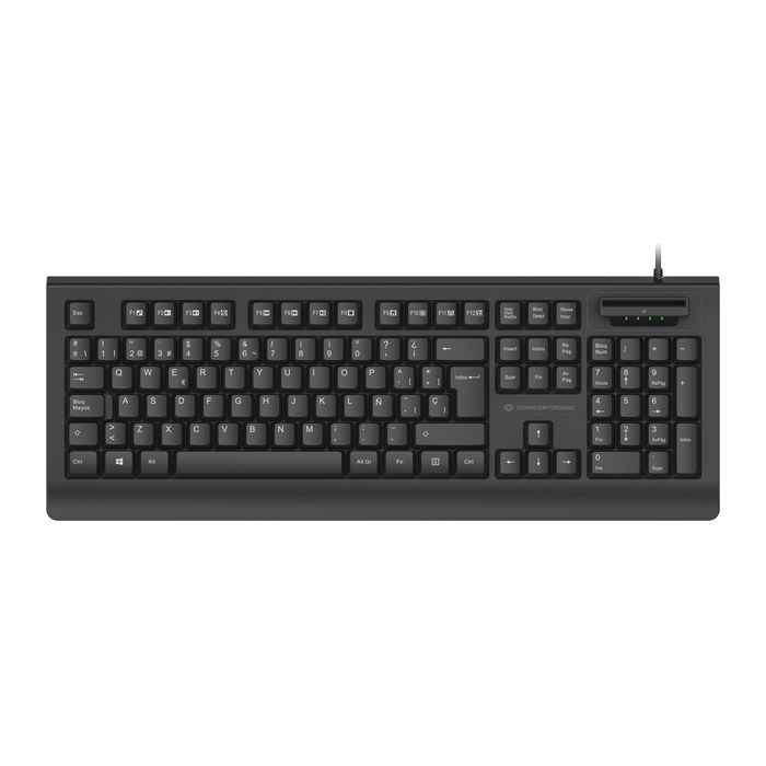 CONCEPTRONIC USB Tastatur +Smart ID-Kartenleser Layout IT sw