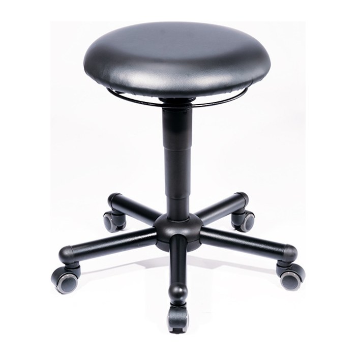 meychair XXL-Bürohocker A19-TR-KL-XXL 10020 schwarz Kunstleder, 1 St.