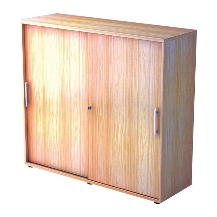 HAMMERBACHER Schiebetürenschrank, V1753S/N/N/RE nussbaum 2 Fachböden 120,0 x 40,0 x 110,0 cm