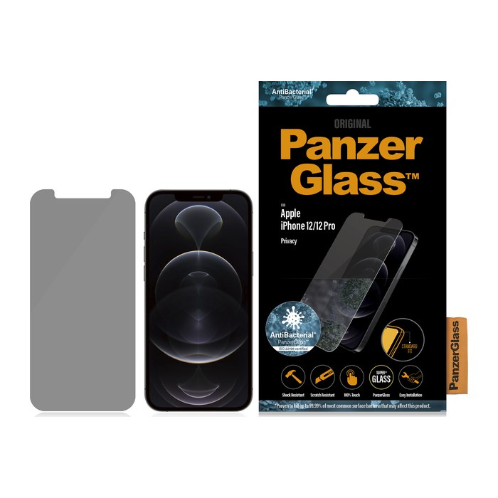 PanzerGlass™ Display-Blickschutzglas für Apple iPhone 12, iPhone 12 Pro