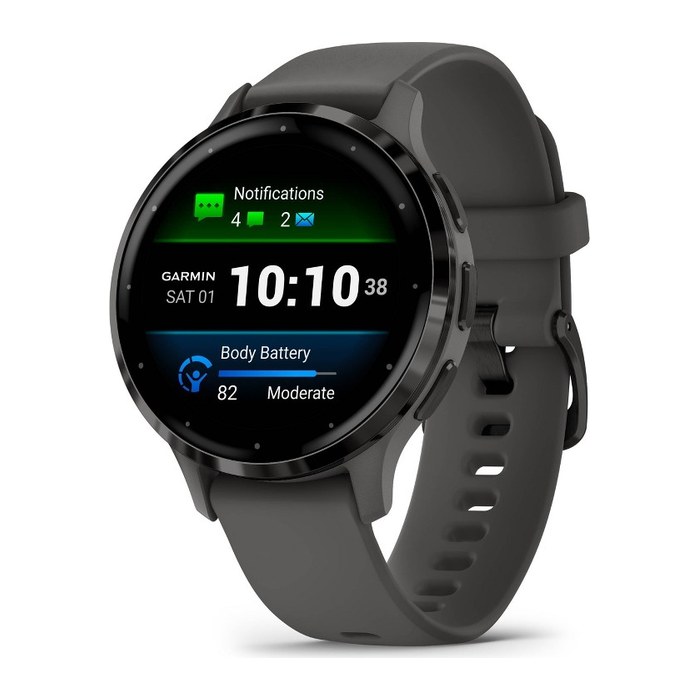 GARMIN Venu 3S Smartwatch kieselgrau, schiefergrau