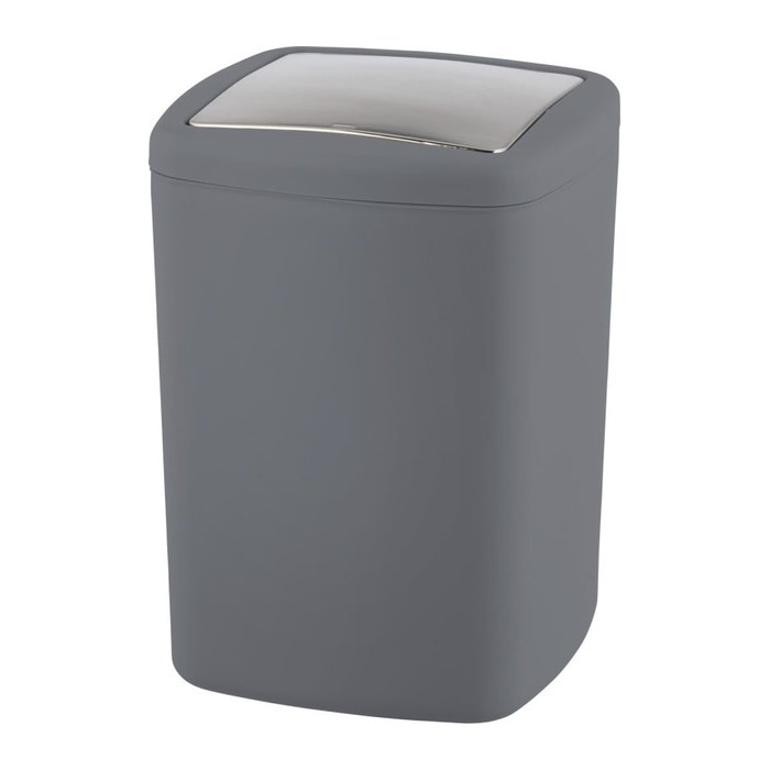 WENKO Barcelona Mülleimer 8,5 l anthrazit, 1 St.