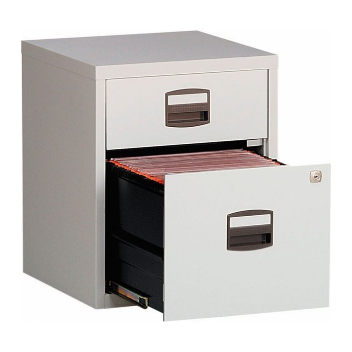 BISLEY Home Rollcontainer lichtgrau 2 Auszüge 41,3 x 40,0 x 52,8 cm
