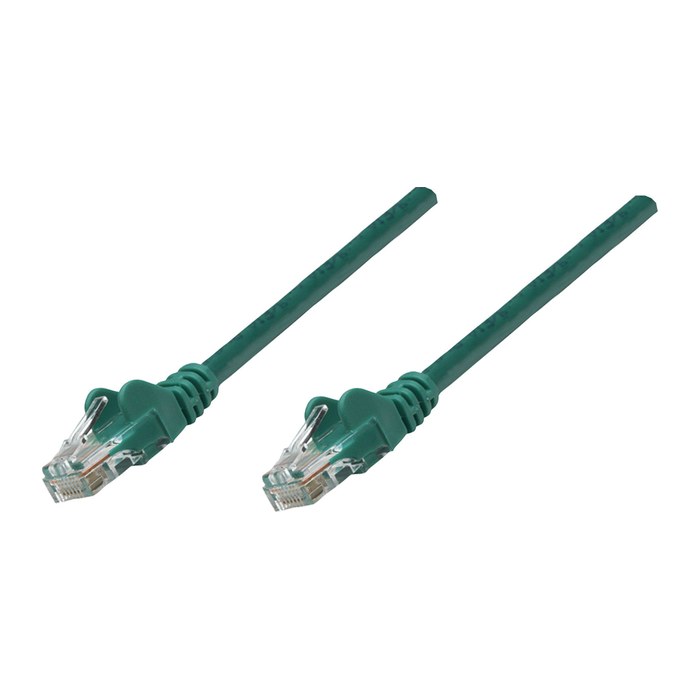 INTELLINET Patchkabel Cat6A CU S/FTP LSZH 0.25m grün