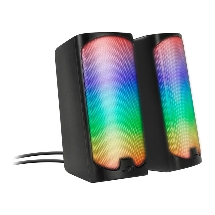 Speedlink Lautsprecher TONOS RGB, Stereo, schwarz retail