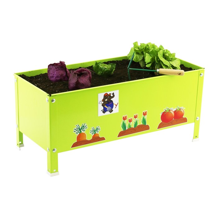 Simonrack Pflanzkübel SIMONGARDEN URBAN KID Metall grün rechteckig 70,0 x 30,0 x 41,0 cm, 1 St.