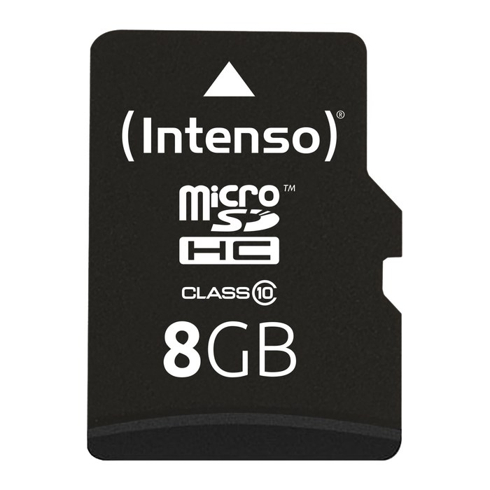 Intenso Speicherkarte microSDHC-Card Class 10, 8 GB, 1 St.