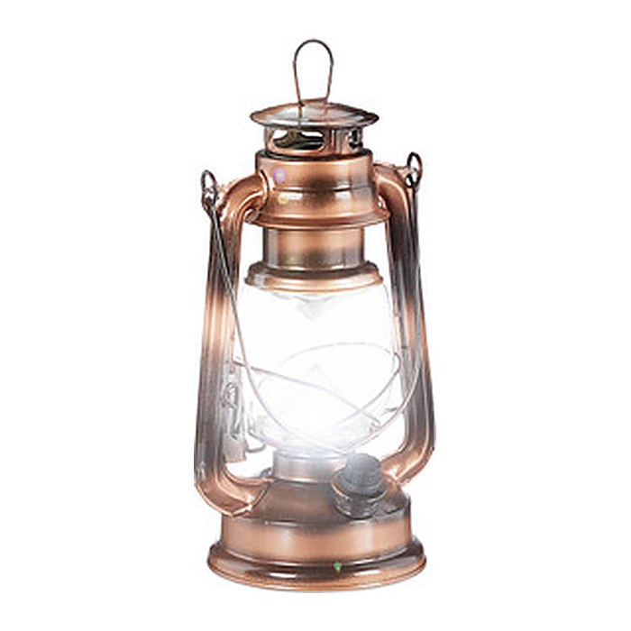relaxdays LED Dekoleuchte kupfer 11,5 cm, 1 St.