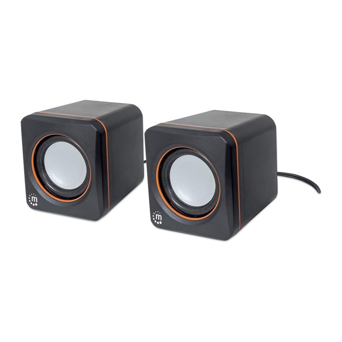 MANHATTAN Aktivbox USB Stereo 2 Lautsprecher schwarz/orange retail