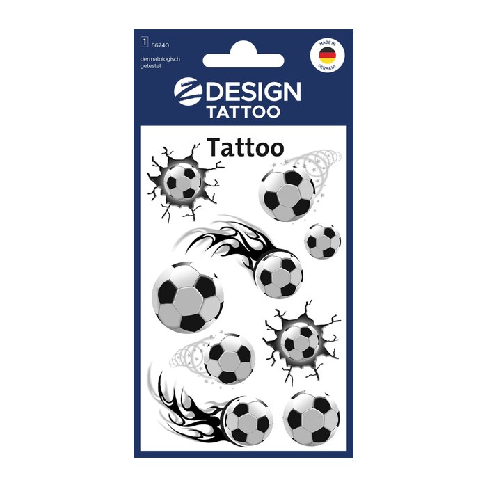AVERY Zweckform Klebetattoo Fussball, 9 Etiketten