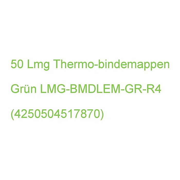 LMG Thermo-Bindemappen dunkelgrün Leinenkarton für 30 - 40 Blatt, 50 St.