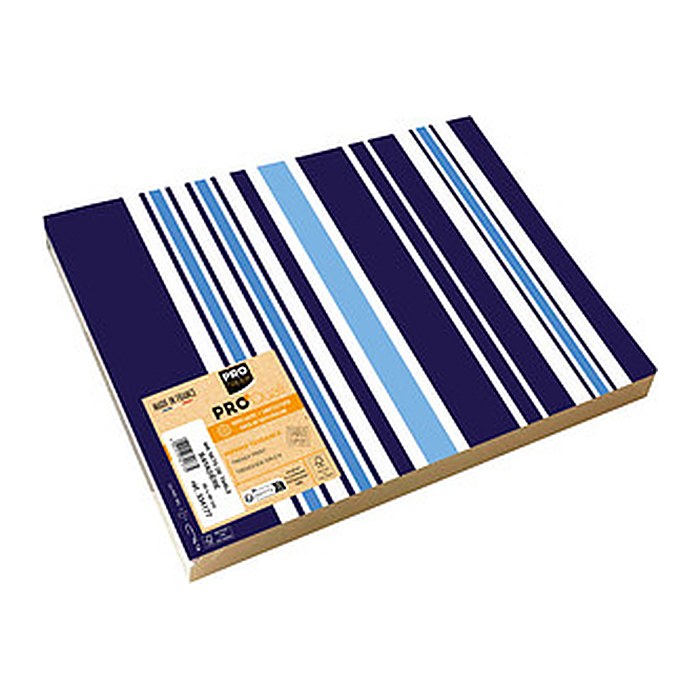 PROnappe Platzsets Bajadere Marineblau mehrfarbig 30,0 x 40,0 cm, 400 St.