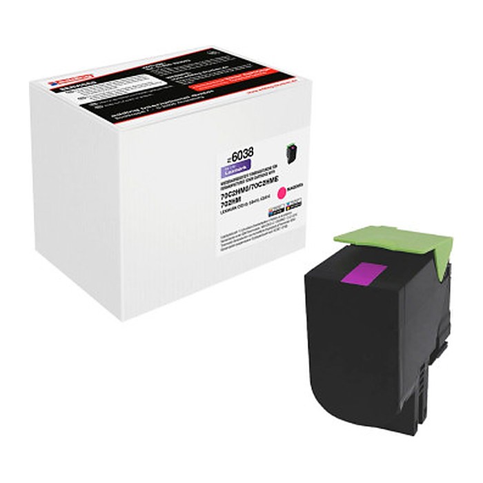 edding EDD-6038  magenta Toner kompatibel zu LEXMARK 70C2HM0