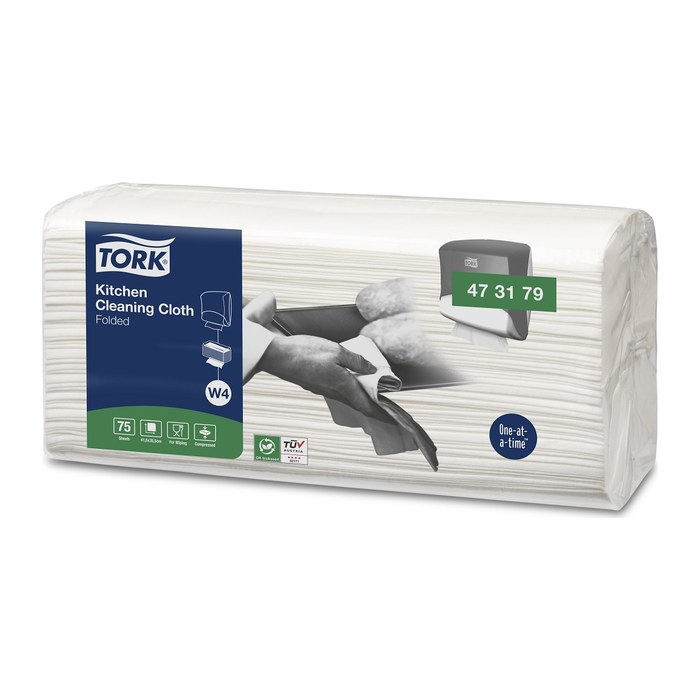 TORK trockene Reinigungstücher Premium W4 1-lagig weiß, 300 Tücher