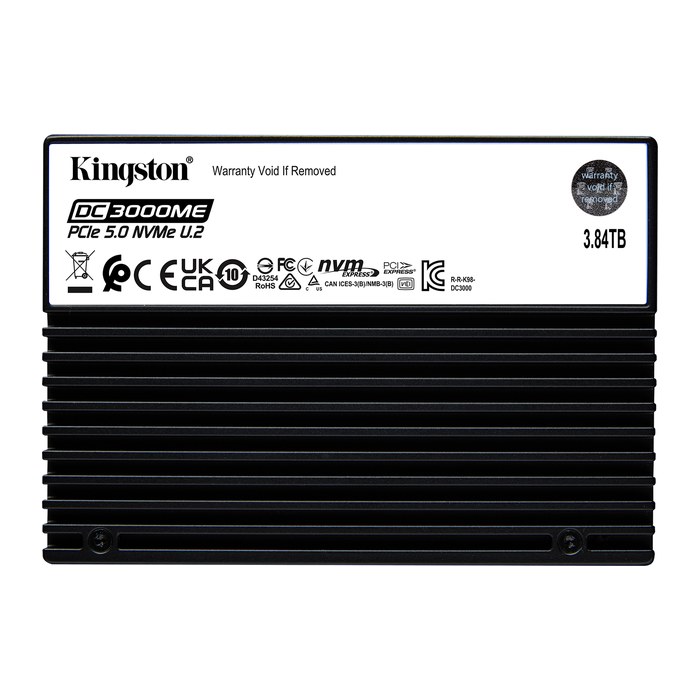 SSD 3,8TB Kingston U.2 PCI-E NVMe Gen5 DC3000ME retail
