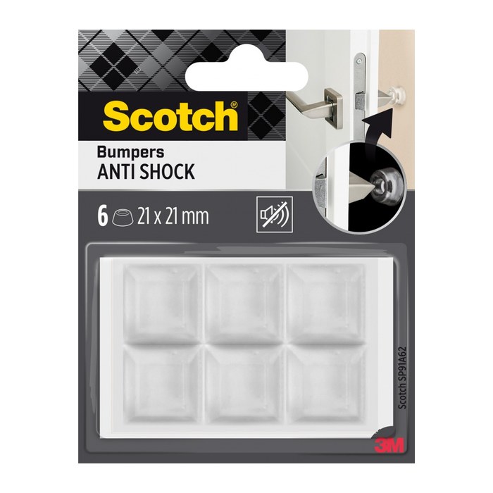 Scotch SP91A62 quadratisch Elastikpuffer, 6 St.