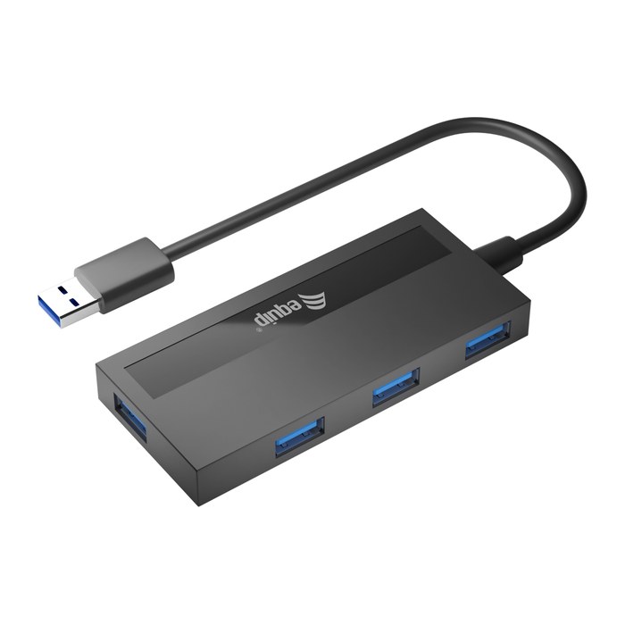 Equip 4-Port USB-A3.2-Hub->4xUSB-A 3.2 +USB-C Adapter 5Gbps