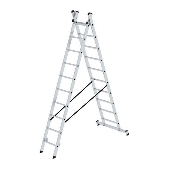 MUNK Vielzweckleiter silber 2x 10 Sprossen