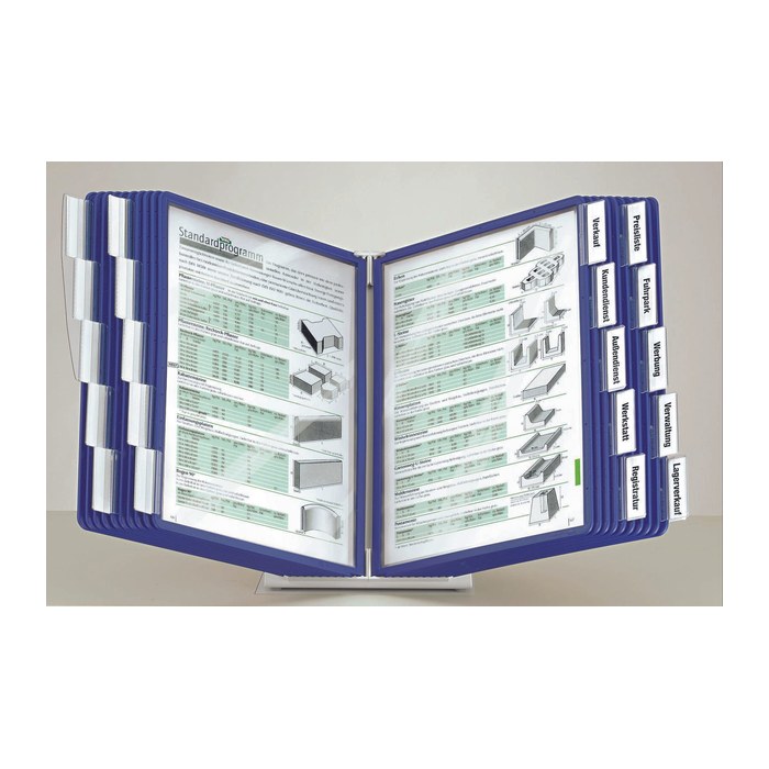DURABLE Sichttafelsystem VARIO 900587107 DIN A4 blau mit 20 St. Sichttafeln, 1 St.