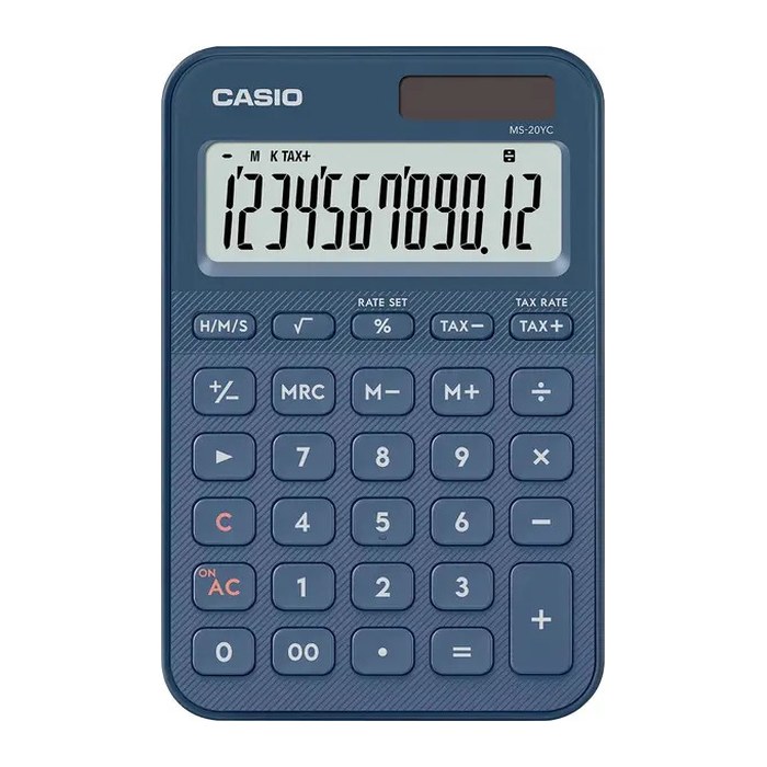 CASIO MS-20YC-NY Taschenrechner marineblau