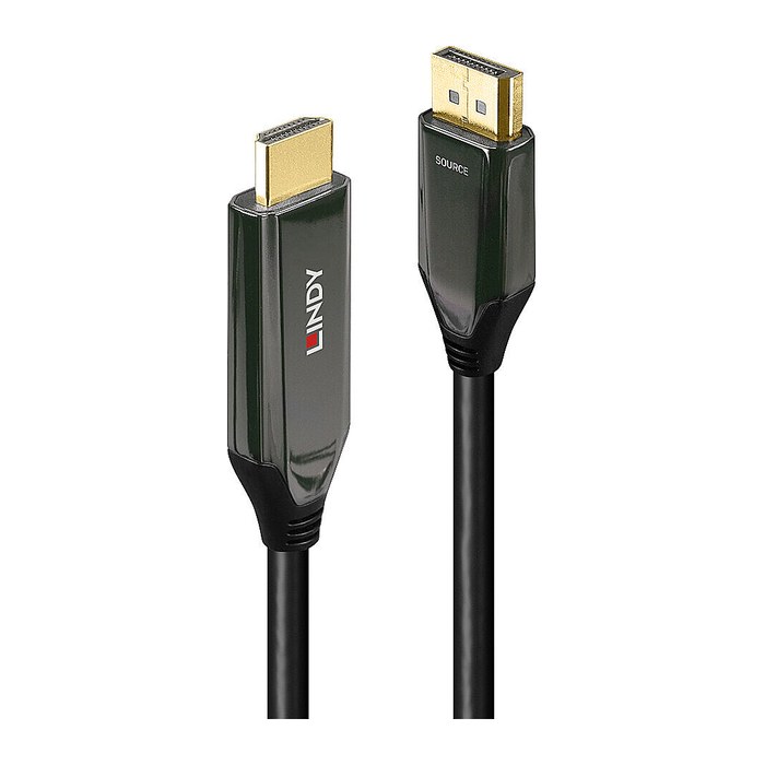 LINDY DisplayPort an HDMI 8K60 o 4K120 Adapterkabel aktiv 2m