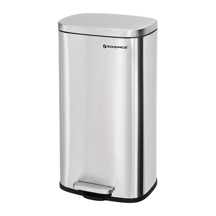 SONGMICS Mülleimer 30,0 l silber, 1 St.
