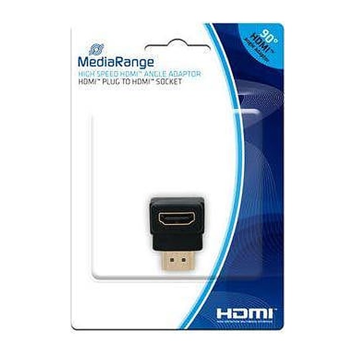 MediaRange HDMI High Speed Winkeladapter 90° schwarz