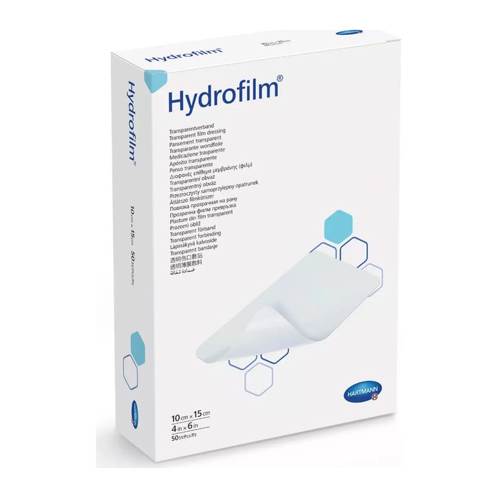 HARTMANN Folienwundverband Pflaster Hydrofilm® 9700000 transparent 6,0 x 7,0 cm, 10 St.