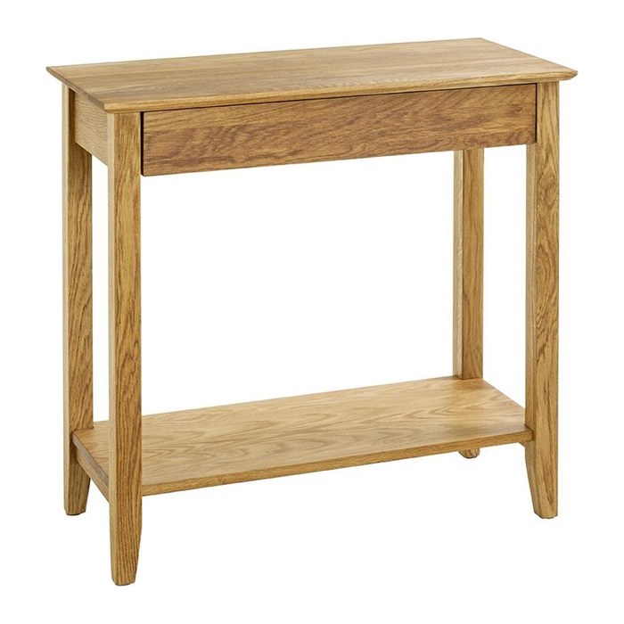 HAKU Möbel Konsolentisch rechteckig Massivholz eiche 75,0 x 35,0 x 75,0 cm, 1 St.