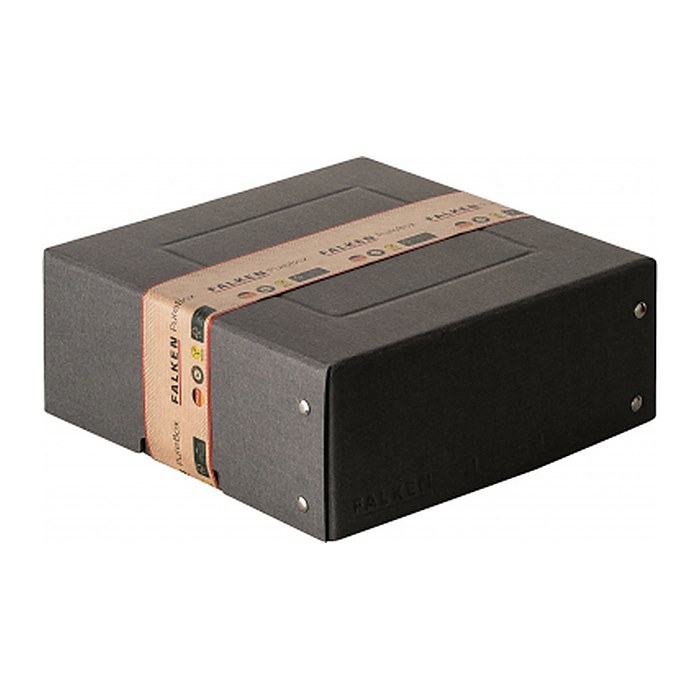 FALKEN PURE 200x200mm Aufbewahrungsbox 1050 Blatt schwarz 21,0 x 21,0 x 8,5 cm, 1 St.