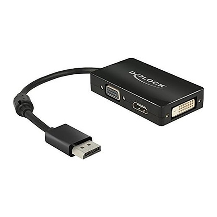 DeLOCK 62656 DisplayPort/DVI-D, HDMI, VGA Adapter, 1 St.