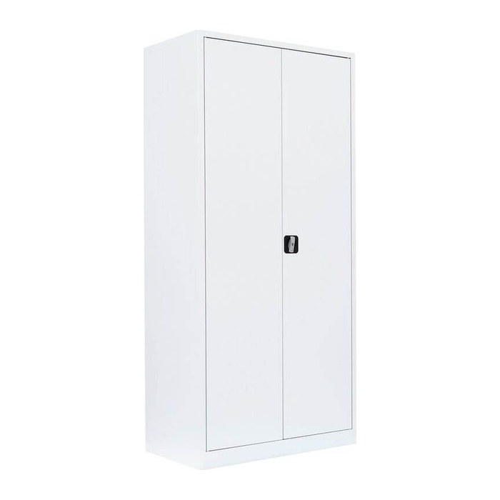 LÜLLMANN Stahlschrank 530367 signalweiß 4 Fachböden 92,5 x 60,0 x 195,0 cm, aufgebaut, 1 St.