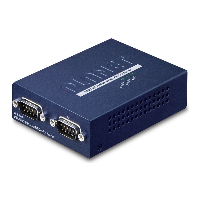 PLANET 2-Port RS232/422/485 zu 1-Port FE Ethernet Konverter
