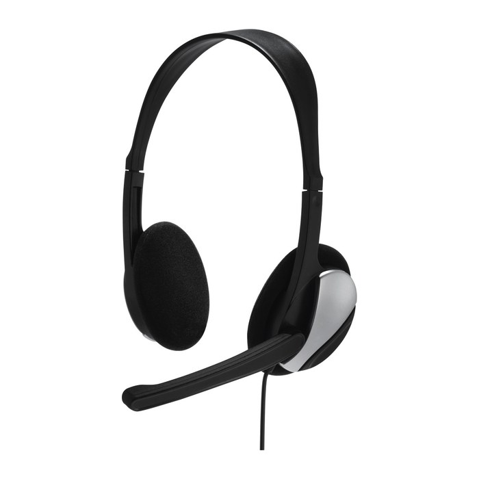 hama HS-P100 Headset schwarz,silber