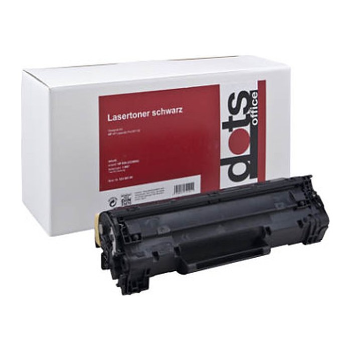 dots  schwarz Toner kompatibel zu HP 85A; Canon  725(CE285A;  3484B002)