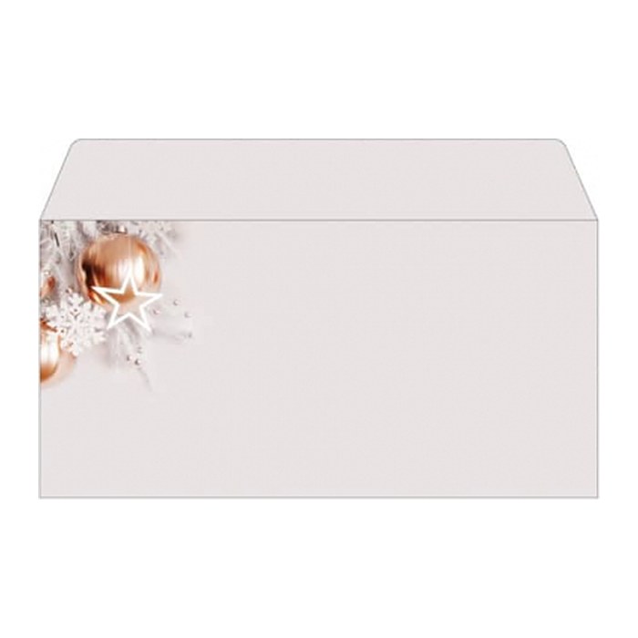 SIGEL Weihnachtsbriefumschläge Christmas in rose-gold DIN lang ohne Fenster, 50 St.