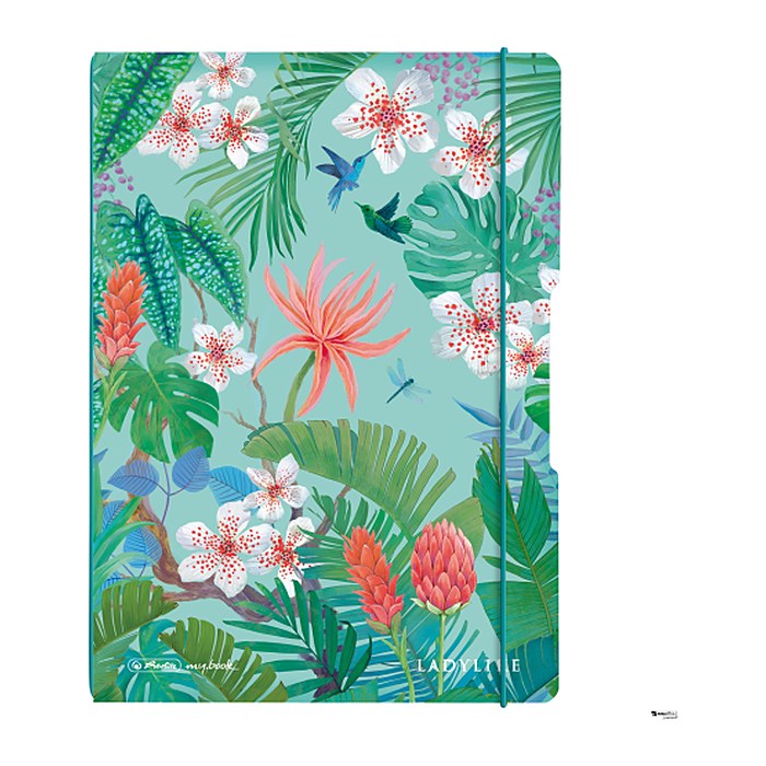 Herlitz Notizh.flex PP A4 40kar+40lin Lad. Jungle my.book