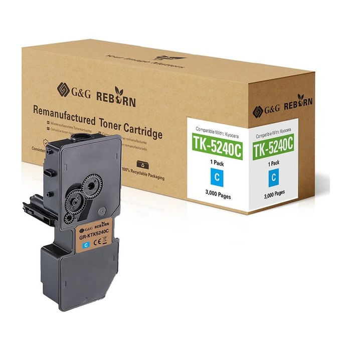 G&G Reborn-Toner kompatibel mit Kyocera TK-5240C