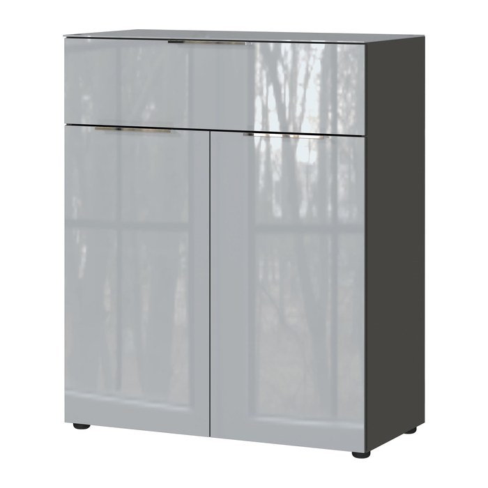GERMANIA Kommode Oakland, 3696-587 grafit, silber 83,0 x 42,0 x 102,0 cm, 1 St.